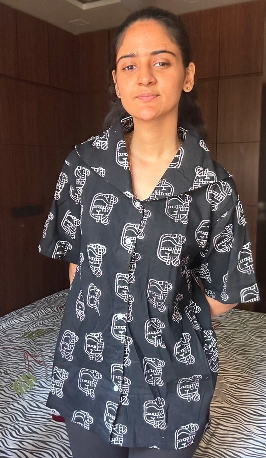 Black Rickshaw bon-bon shirt